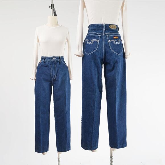 Vintage Denim - Vintage 80s Gitano Jeans High Waisted Denim Western Jeans 28 waist